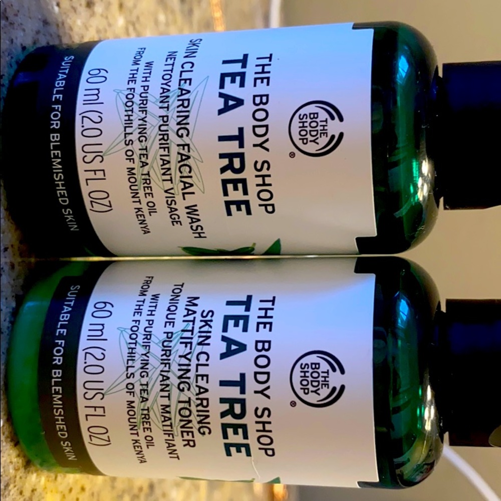 facial wash and toner